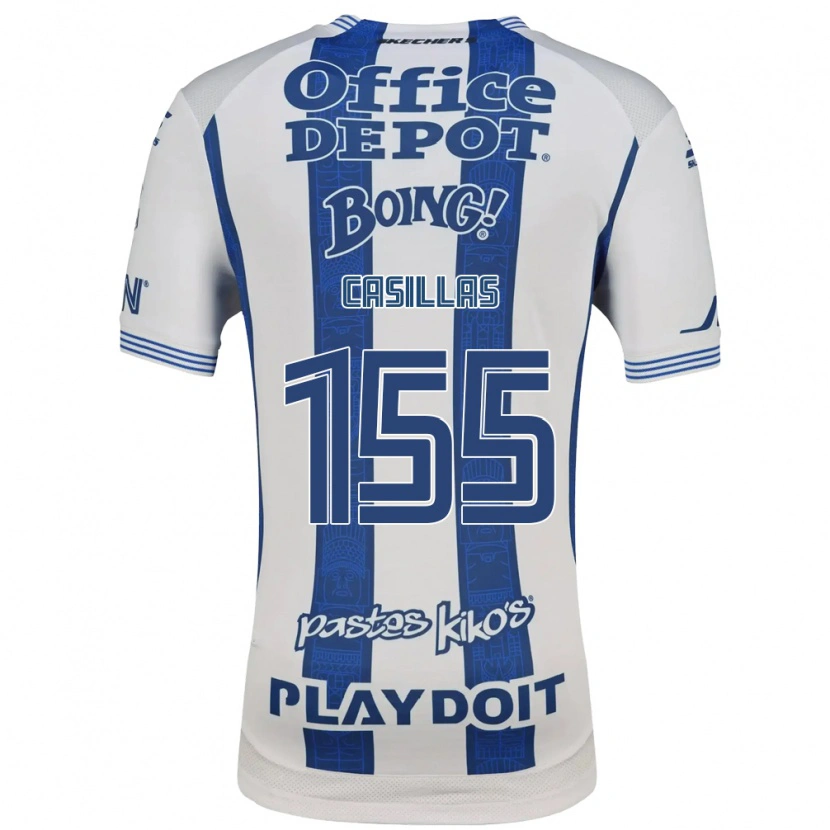 Danxen Męski Johan Casillas #155 Biały Granatowy Domowa Koszulka 2026/27 Koszulki Klubowe