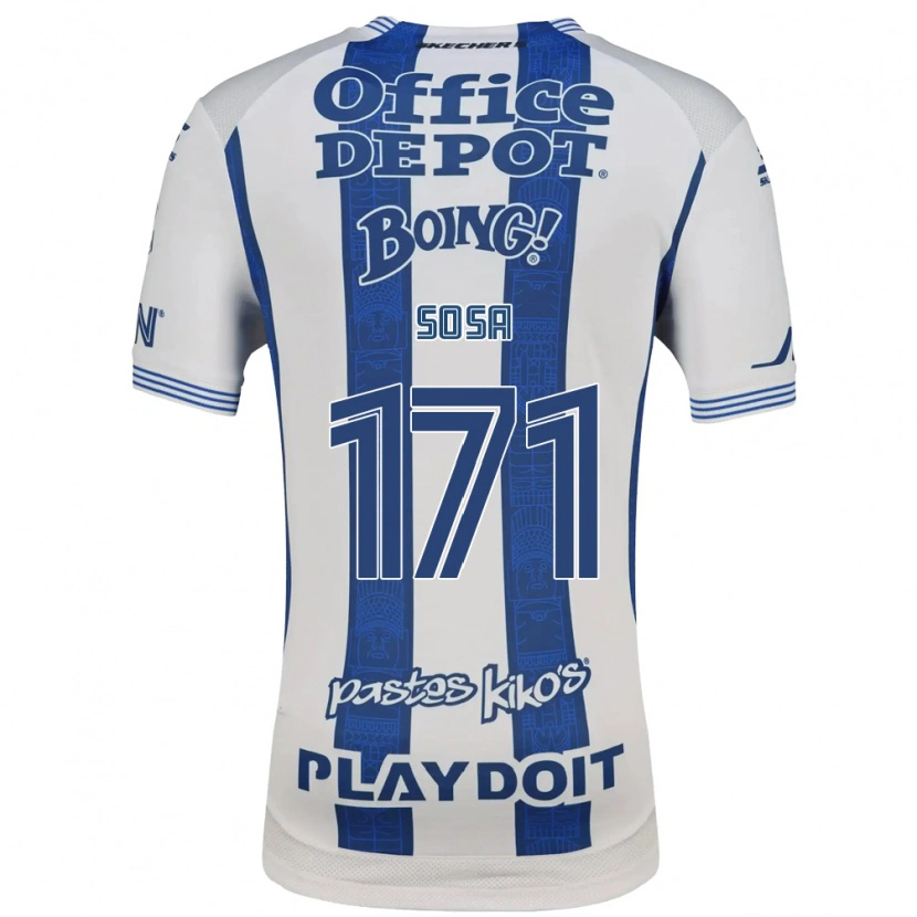 Danxen Męski Sebastián Sosa #171 Biały Granatowy Domowa Koszulka 2026/27 Koszulki Klubowe