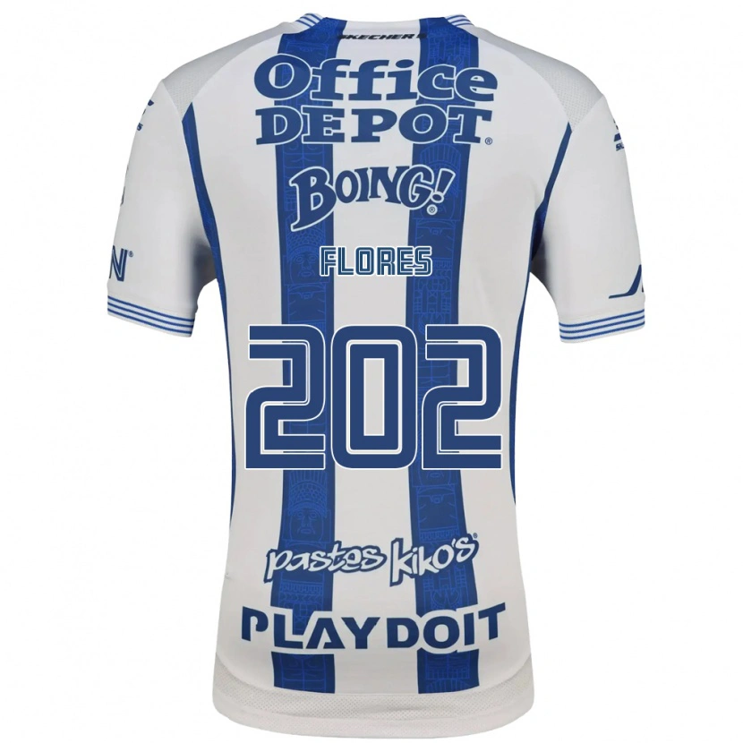 Danxen Męski Luis Flores #202 Biały Granatowy Domowa Koszulka 2026/27 Koszulki Klubowe
