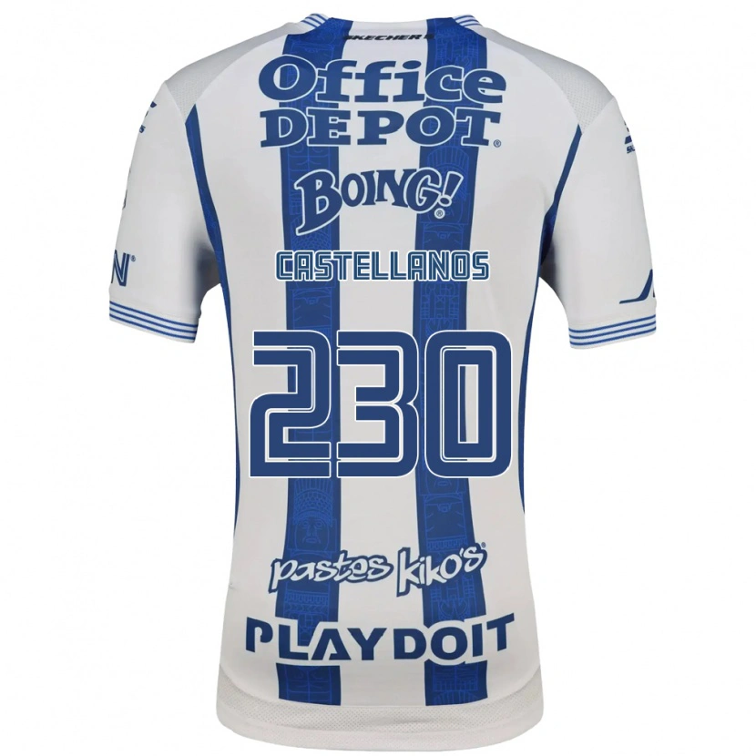 Danxen Męski Edson Castellanos #230 Biały Granatowy Domowa Koszulka 2026/27 Koszulki Klubowe