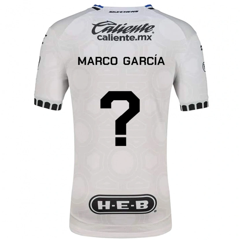 Danxen Męski Marco Garcia #0 Biały Czarny Niebieski Domowa Koszulka 2026/27 Koszulki Klubowe
