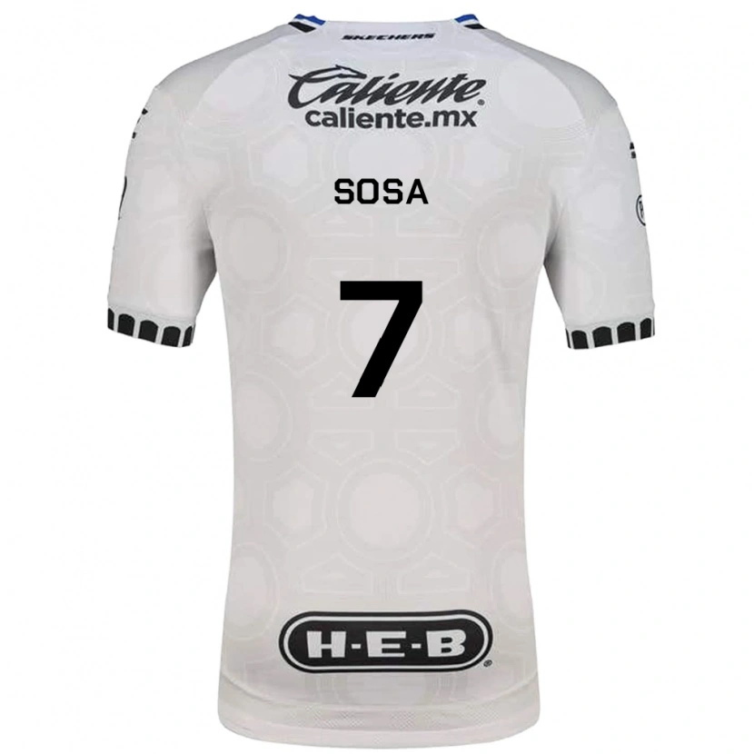 Danxen Męski Samuel Sosa #7 Biały Czarny Niebieski Domowa Koszulka 2026/27 Koszulki Klubowe