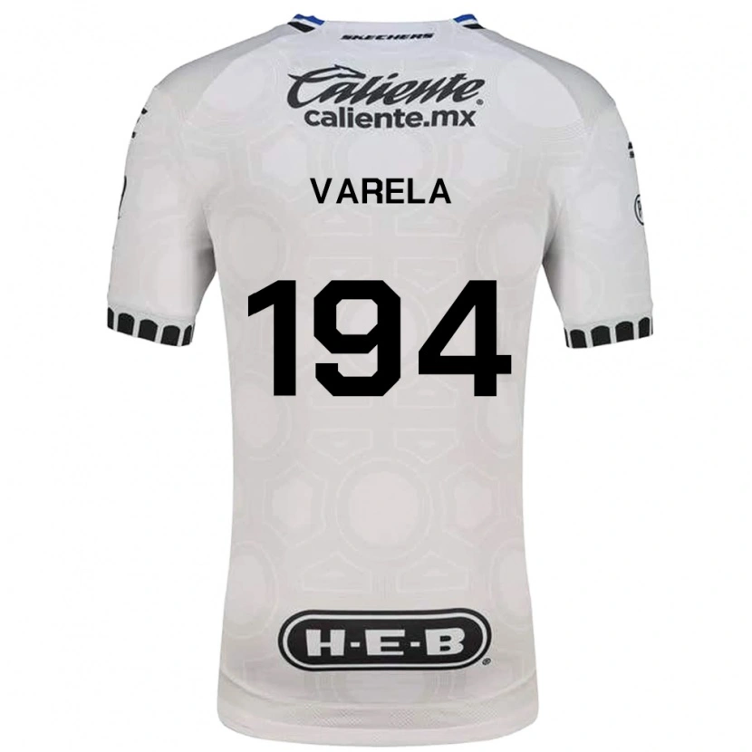 Danxen Męski José Varela #194 Biały Czarny Niebieski Domowa Koszulka 2026/27 Koszulki Klubowe
