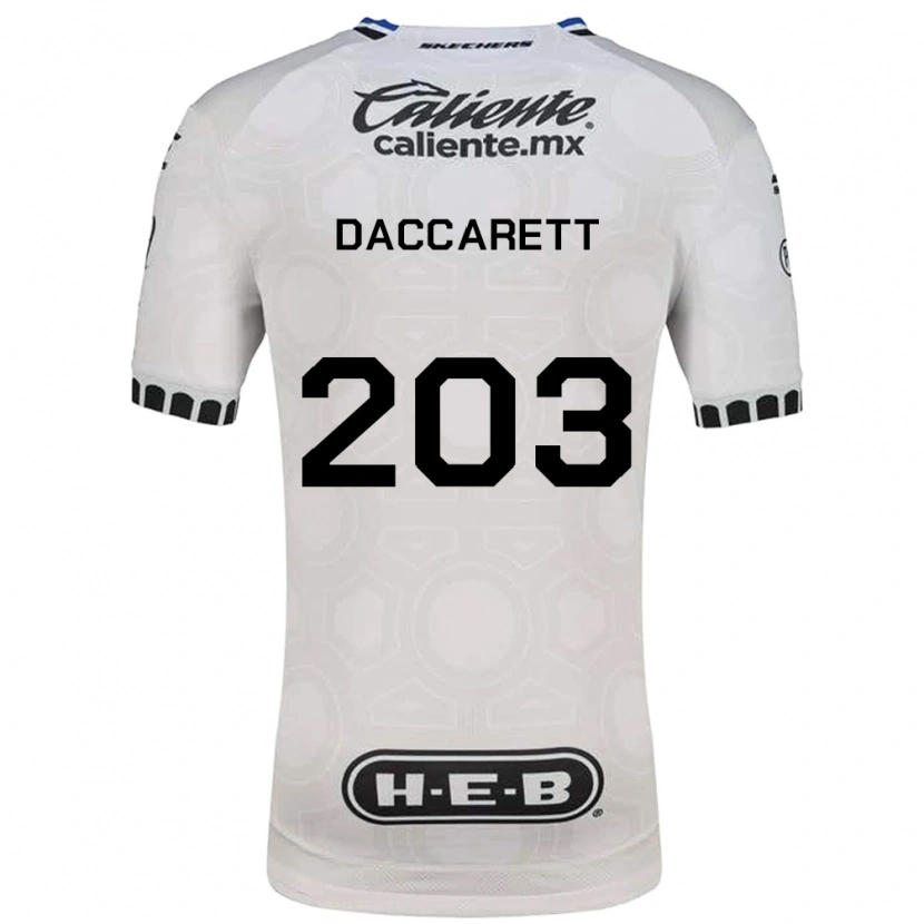 Danxen Męski Juan Daccarett #203 Biały Czarny Niebieski Domowa Koszulka 2026/27 Koszulki Klubowe