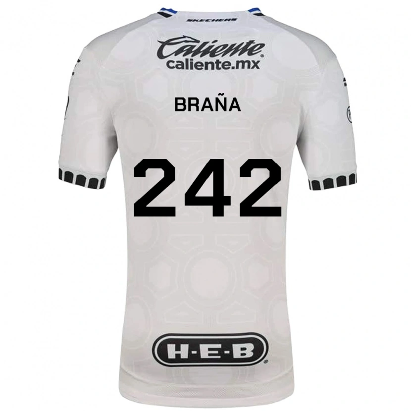 Danxen Męski Armando Braña #242 Biały Czarny Niebieski Domowa Koszulka 2026/27 Koszulki Klubowe