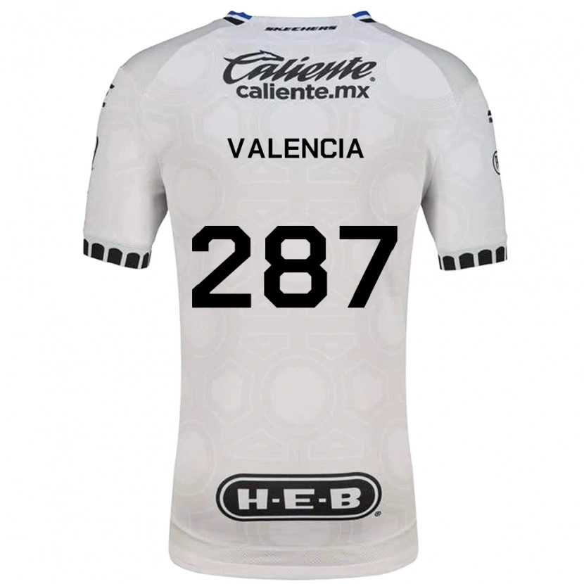 Danxen Męski Santiago Valencia #287 Biały Czarny Niebieski Domowa Koszulka 2026/27 Koszulki Klubowe