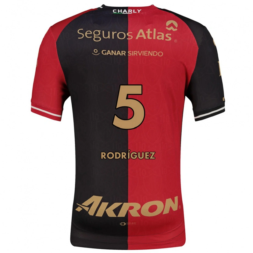 Danxen Męski Jorge Rodríguez #5 Czerwony Czarny Brązowy Domowa Koszulka 2026/27 Koszulki Klubowe
