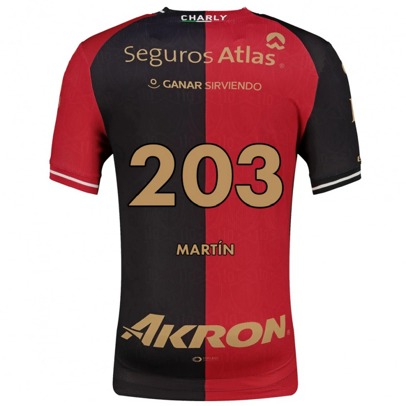Danxen Męski José Martín #203 Czerwony Czarny Brązowy Domowa Koszulka 2026/27 Koszulki Klubowe