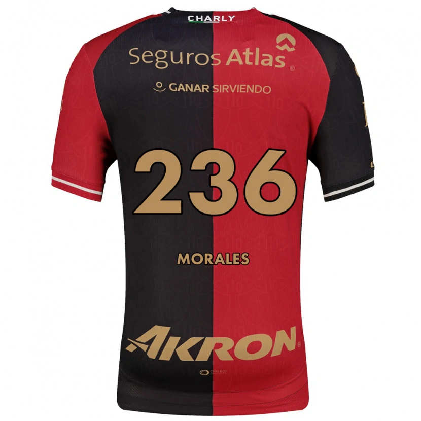 Danxen Męski Eduardo Morales #236 Czerwony Czarny Brązowy Domowa Koszulka 2026/27 Koszulki Klubowe