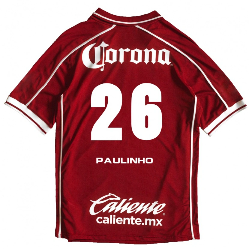 Danxen Męski Paulinho #26 Biały Czerwony Domowa Koszulka 2026/27 Koszulki Klubowe