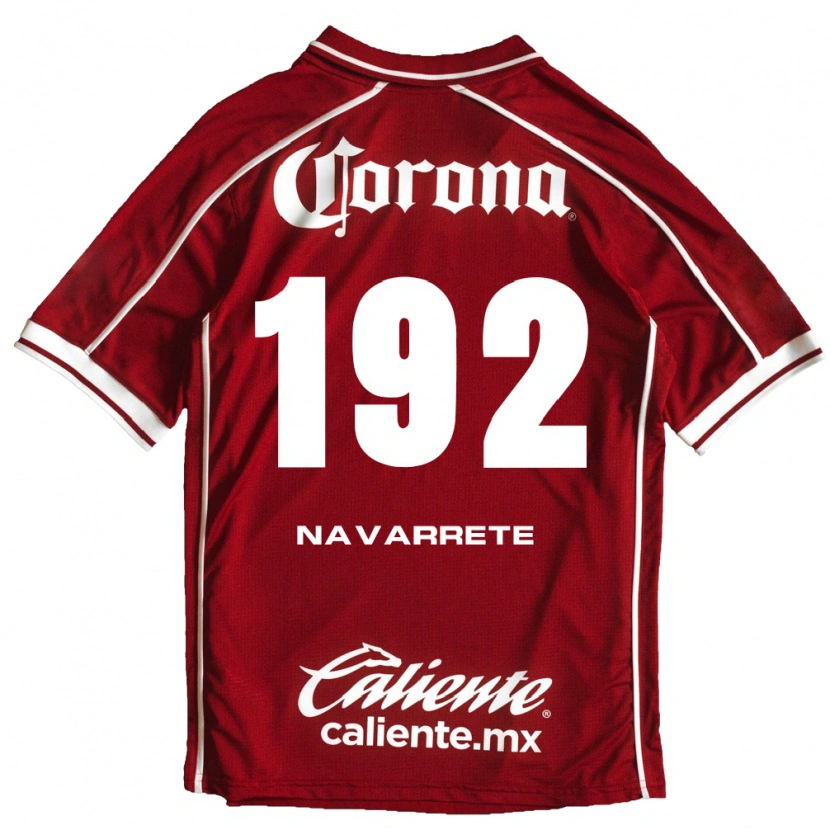 Danxen Męski Luis Navarrete #192 Biały Czerwony Domowa Koszulka 2026/27 Koszulki Klubowe