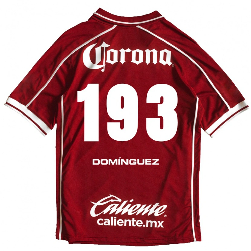 Danxen Męski Iker Domínguez #193 Biały Czerwony Domowa Koszulka 2026/27 Koszulki Klubowe