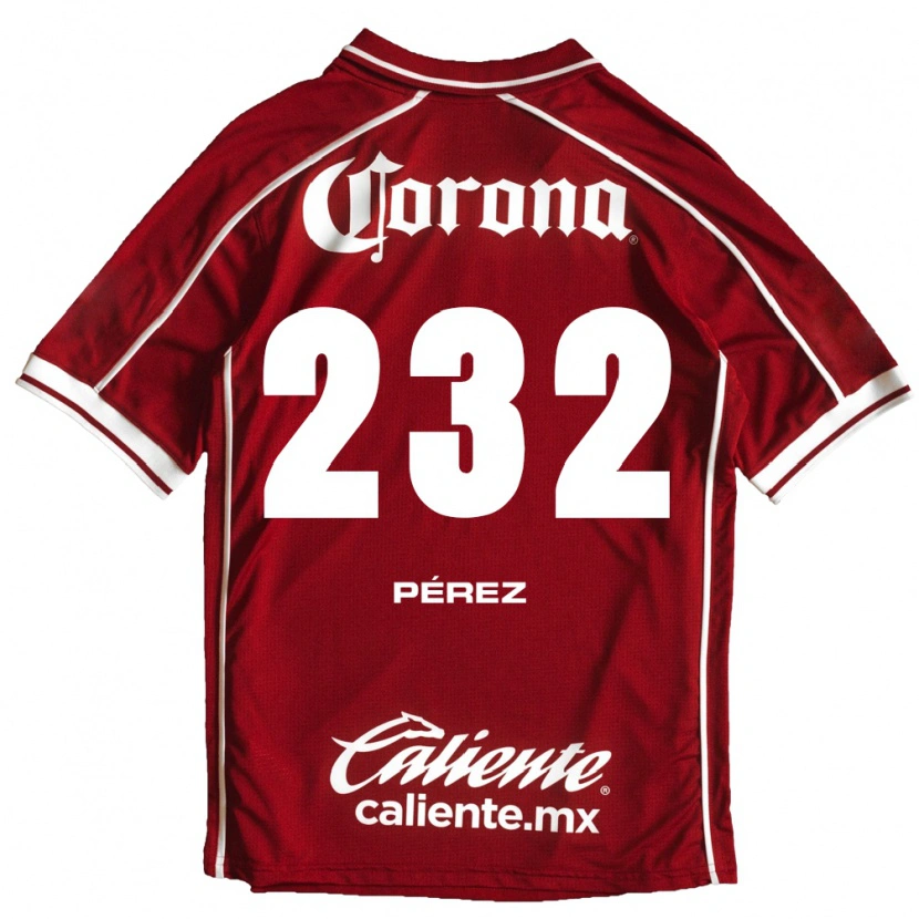 Danxen Męski Diego Pérez #232 Biały Czerwony Domowa Koszulka 2026/27 Koszulki Klubowe