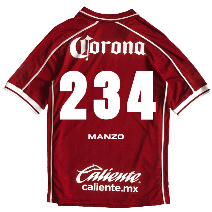 Danxen Męski Sergio Manzo #234 Biały Czerwony Domowa Koszulka 2026/27 Koszulki Klubowe