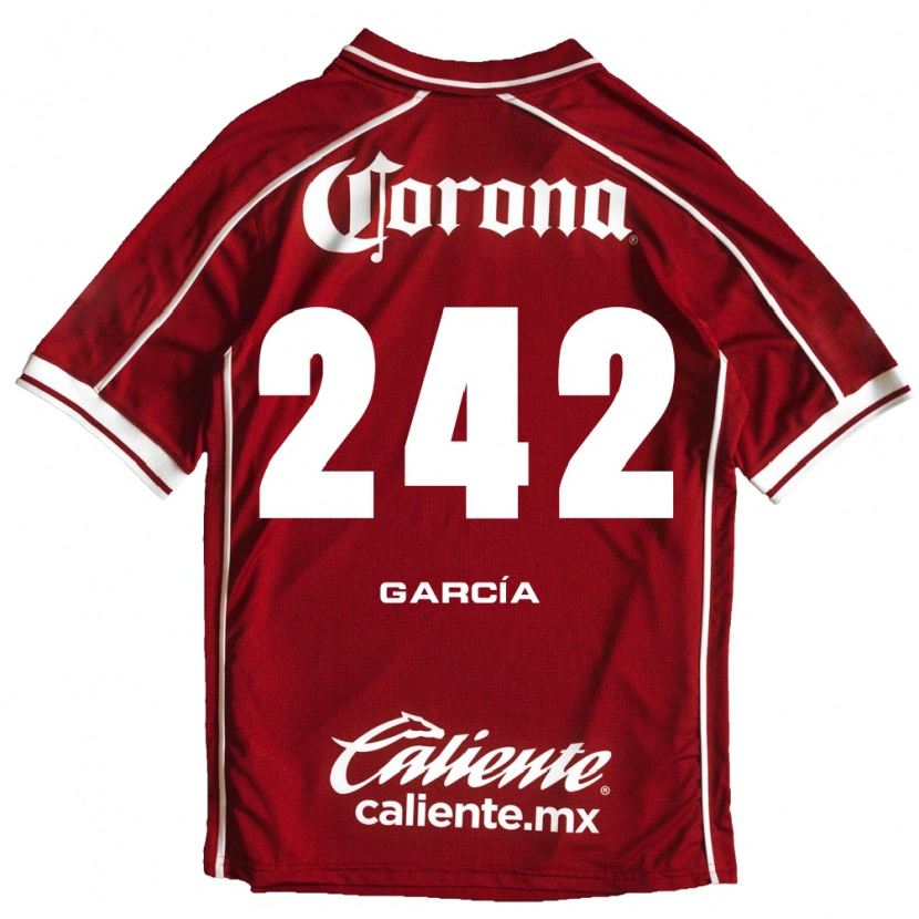 Danxen Męski Alejandro García #242 Biały Czerwony Domowa Koszulka 2026/27 Koszulki Klubowe
