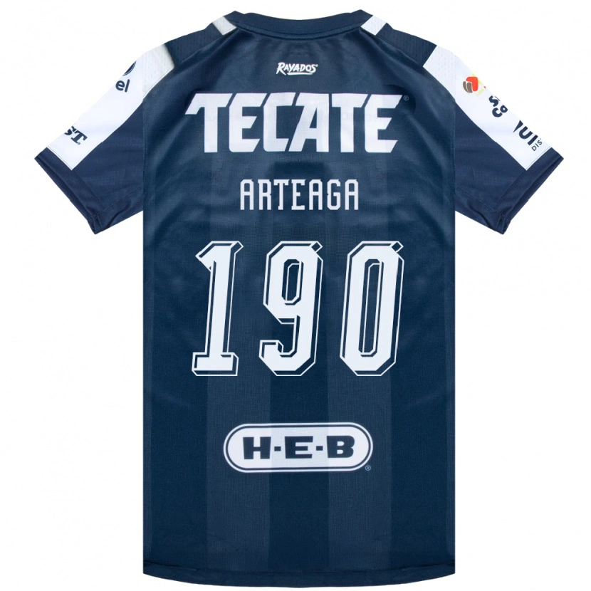 Danxen Męski Diego Arteaga #190 Niebieski Atramentowy Biały Czerwony Domowa Koszulka 2026/27 Koszulki Klubowe