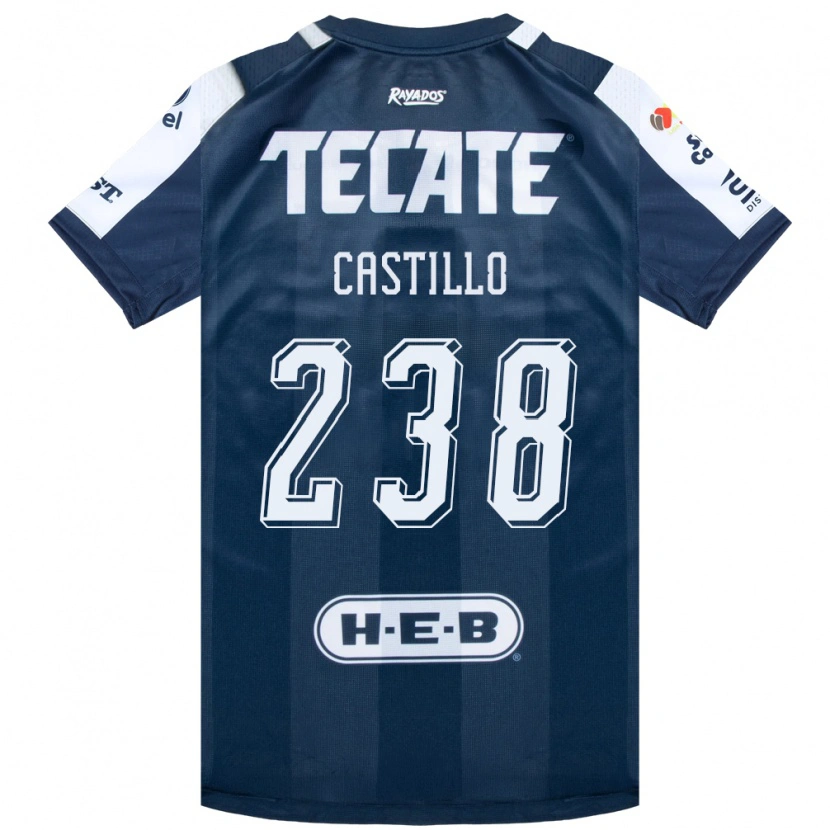 Danxen Męski Juan Castillo #238 Niebieski Atramentowy Biały Czerwony Domowa Koszulka 2026/27 Koszulki Klubowe