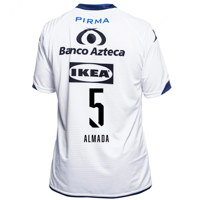 Danxen Męski Facundo Almada #5 Biały Czarny Niebieski Domowa Koszulka 2026/27 Koszulki Klubowe