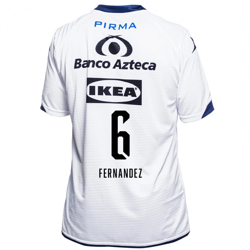 Danxen Męski Liliana Fernández #6 Biały Czarny Niebieski Domowa Koszulka 2026/27 Koszulki Klubowe