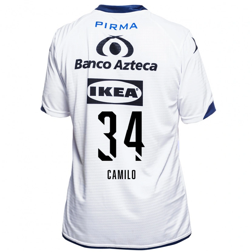 Danxen Męski Lucas Camilo #34 Biały Czarny Niebieski Domowa Koszulka 2026/27 Koszulki Klubowe