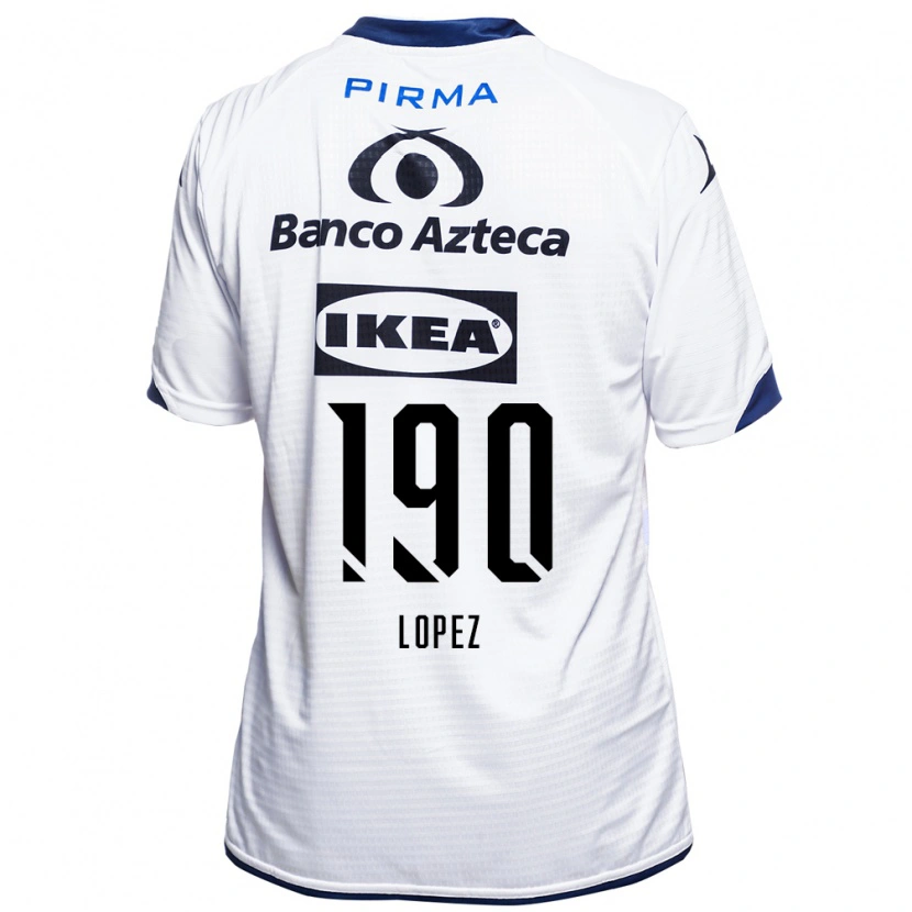 Danxen Męski Josué López #190 Biały Czarny Niebieski Domowa Koszulka 2026/27 Koszulki Klubowe