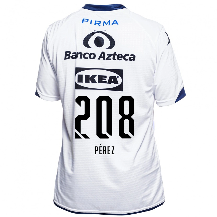 Danxen Męski Osvaldo Pérez #208 Biały Czarny Niebieski Domowa Koszulka 2026/27 Koszulki Klubowe
