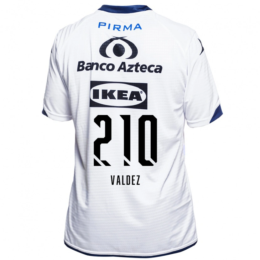 Danxen Męski Jesús Valdez #210 Biały Czarny Niebieski Domowa Koszulka 2026/27 Koszulki Klubowe