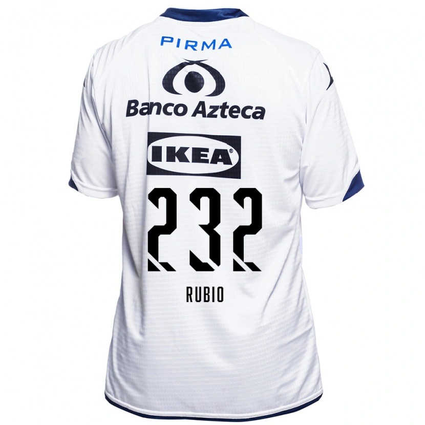 Danxen Męski Gregorio Rubio #232 Biały Czarny Niebieski Domowa Koszulka 2026/27 Koszulki Klubowe