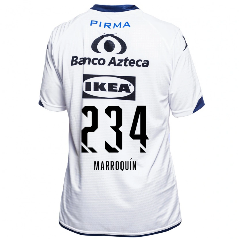 Danxen Męski Luis Marroquín #234 Biały Czarny Niebieski Domowa Koszulka 2026/27 Koszulki Klubowe