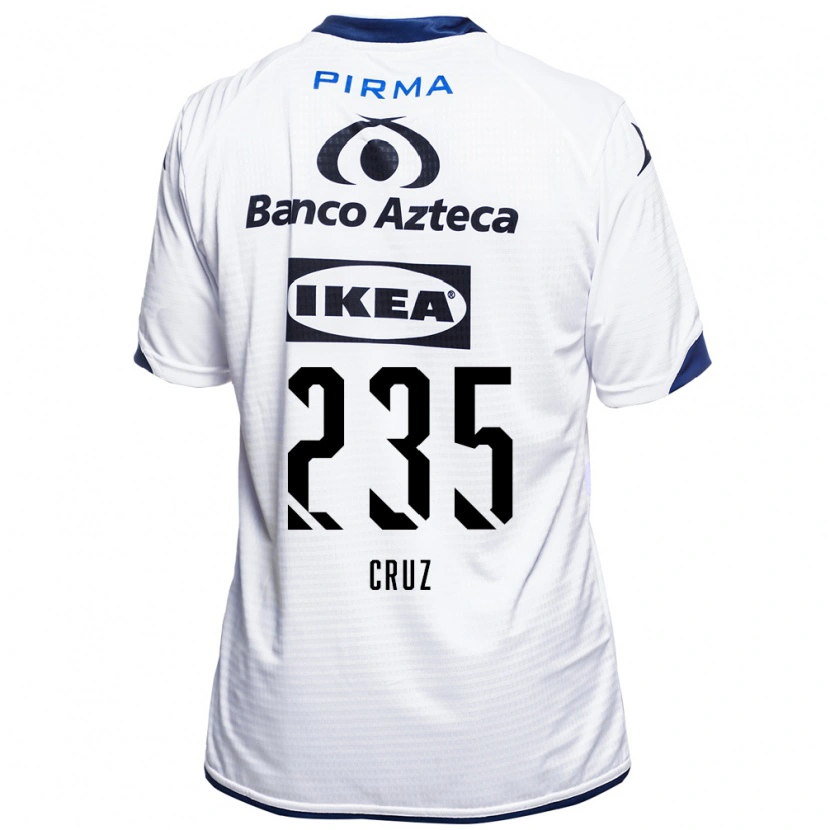 Danxen Męski Santiago Cruz #235 Biały Czarny Niebieski Domowa Koszulka 2026/27 Koszulki Klubowe