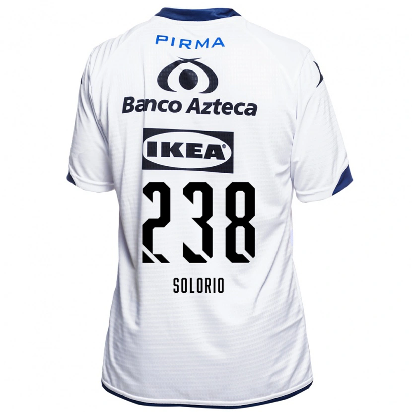 Danxen Męski Héctor Solorio #238 Biały Czarny Niebieski Domowa Koszulka 2026/27 Koszulki Klubowe