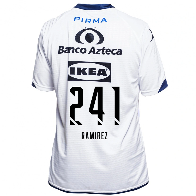 Danxen Męski Eduardo Ramírez #241 Biały Czarny Niebieski Domowa Koszulka 2026/27 Koszulki Klubowe