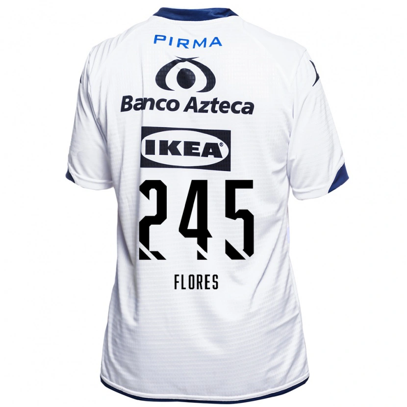 Danxen Męski José Flores #245 Biały Czarny Niebieski Domowa Koszulka 2026/27 Koszulki Klubowe