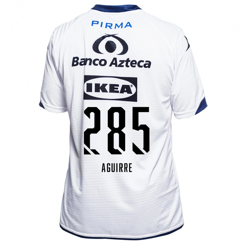Danxen Męski Juan Aguirre #285 Biały Czarny Niebieski Domowa Koszulka 2026/27 Koszulki Klubowe