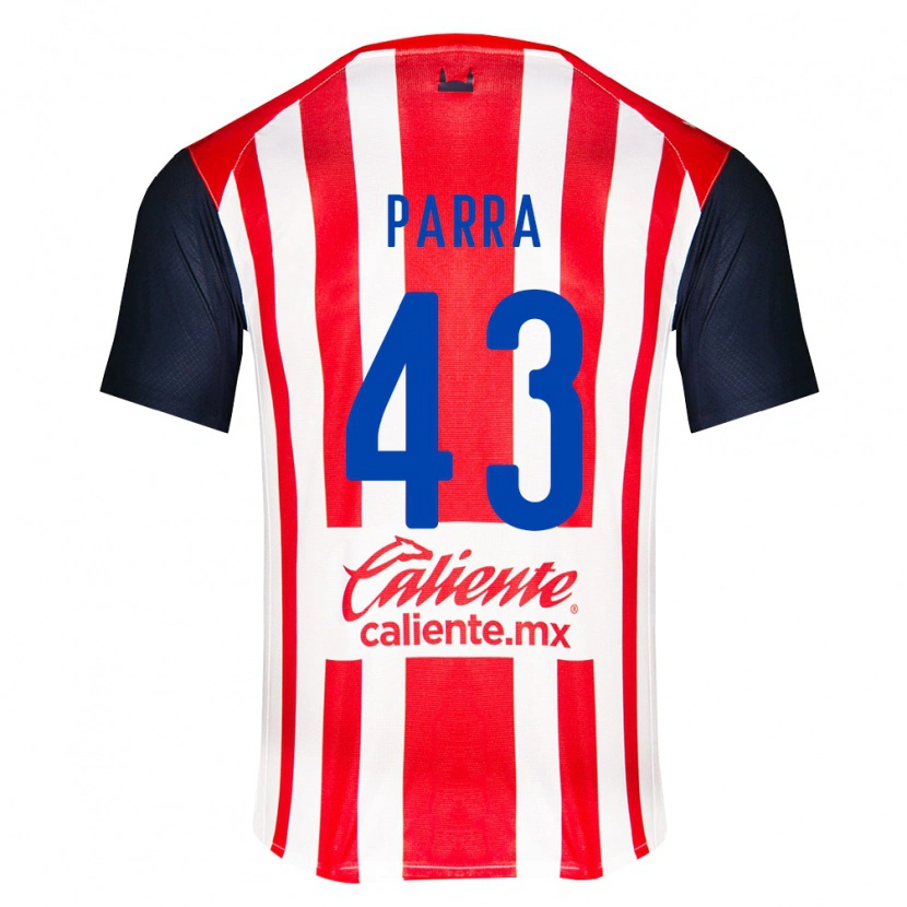 Danxen Męski Rodrigo Parra #43 Czerwony Czarny Biały Domowa Koszulka 2026/27 Koszulki Klubowe