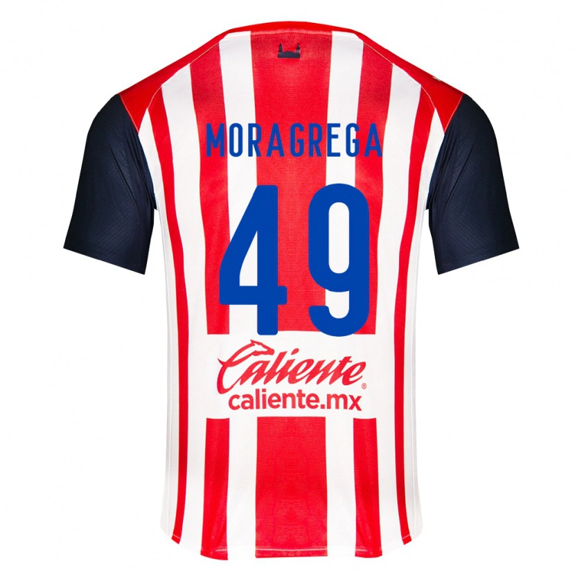 Danxen Męski Vladimir Moragrega #49 Czerwony Czarny Biały Domowa Koszulka 2026/27 Koszulki Klubowe