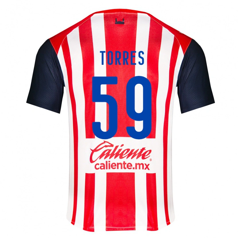 Danxen Męski Christian Torres #59 Czerwony Czarny Biały Domowa Koszulka 2026/27 Koszulki Klubowe