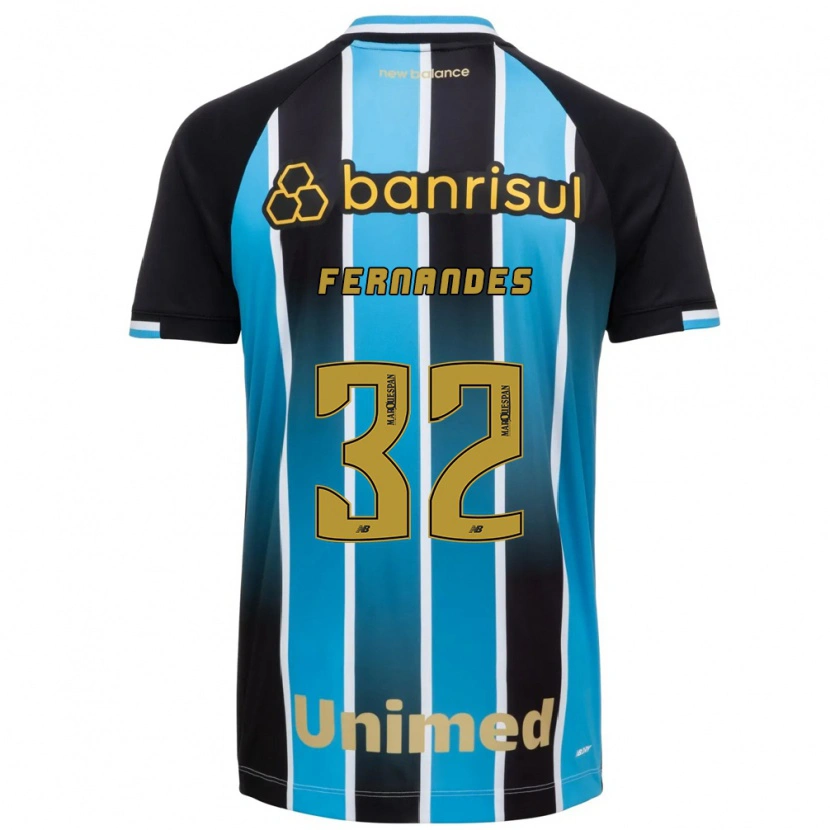 Danxen Męski Nathan Fernandes #32 Niebieski Brązowy Czarny Domowa Koszulka 2026/27 Koszulki Klubowe