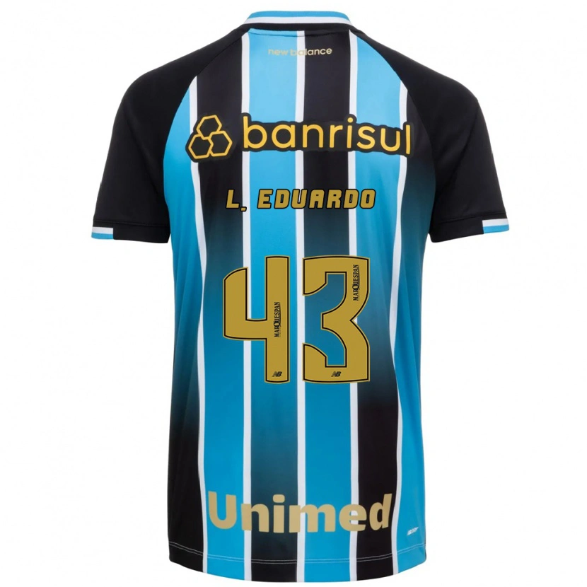 Danxen Męski Luis Eduardo #43 Niebieski Brązowy Czarny Domowa Koszulka 2026/27 Koszulki Klubowe