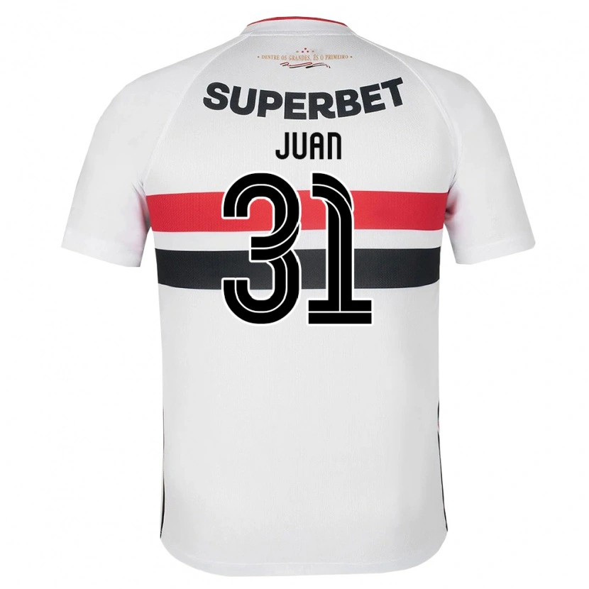 Danxen Męski Juan #31 Biały Czerwony Czarny Domowa Koszulka 2026/27 Koszulki Klubowe