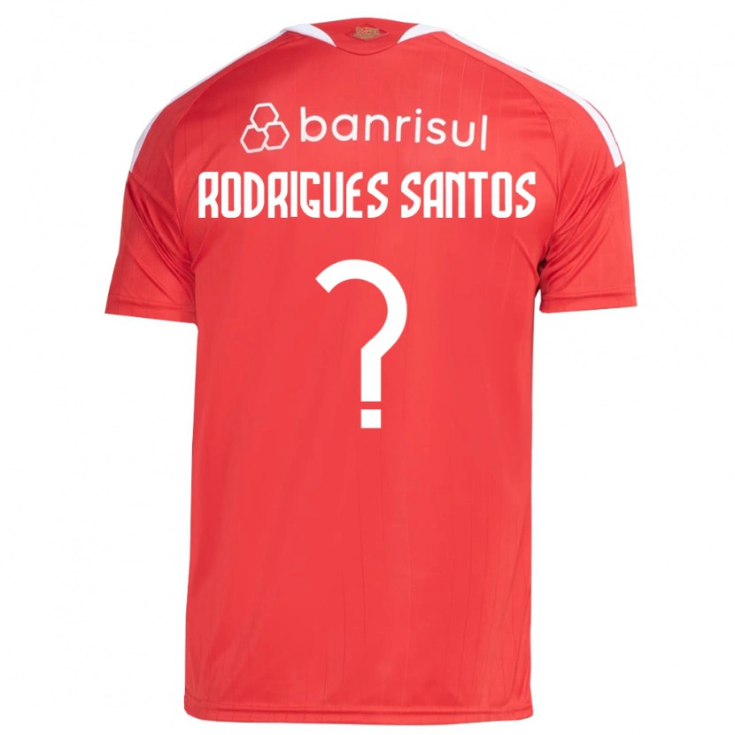 Danxen Męski Richard Rodrigues Santos #0 Czerwony Biały Domowa Koszulka 2026/27 Koszulki Klubowe