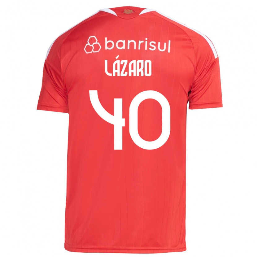 Danxen Męski Lázaro Gonçalves Do Nascimento Junior #40 Czerwony Biały Domowa Koszulka 2026/27 Koszulki Klubowe