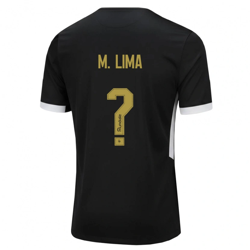 Danxen Męski Matheus Lima #0 Czarny Biały Żółty Domowa Koszulka 2026/27 Koszulki Klubowe