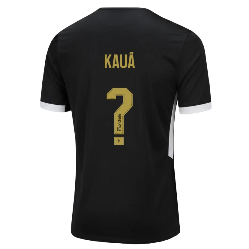 Danxen Męski David Kauã #0 Czarny Biały Żółty Domowa Koszulka 2026/27 Koszulki Klubowe