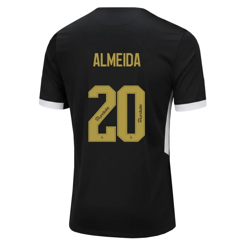 Danxen Męski Vinicius Almeida #20 Czarny Biały Żółty Domowa Koszulka 2026/27 Koszulki Klubowe