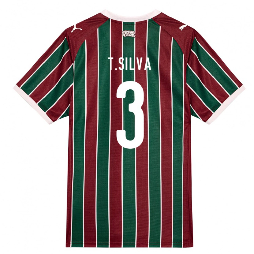 Danxen Męski Thiago Silva #3 Zielony Burgundia Biały Domowa Koszulka 2026/27 Koszulki Klubowe