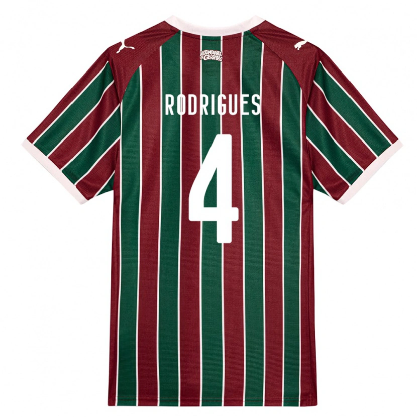 Danxen Męski Nath Rodrigues #4 Zielony Burgundia Biały Domowa Koszulka 2026/27 Koszulki Klubowe