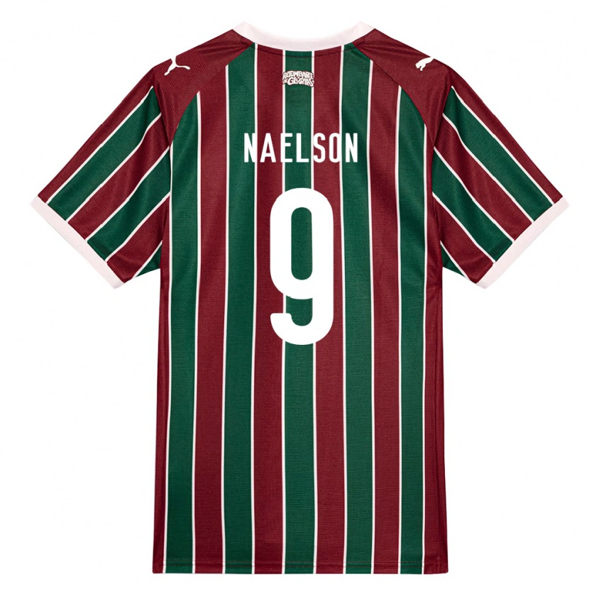Danxen Męski Naelson Alves Dos Santos #9 Zielony Burgundia Biały Domowa Koszulka 2026/27 Koszulki Klubowe