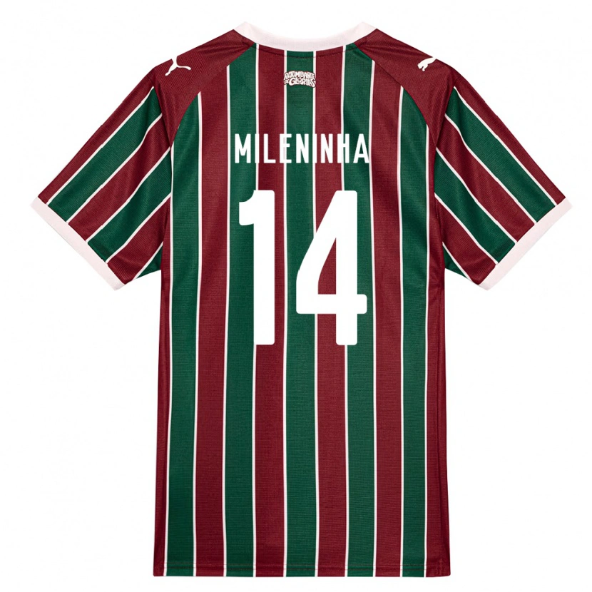 Danxen Męski Mileninha #14 Zielony Burgundia Biały Domowa Koszulka 2026/27 Koszulki Klubowe