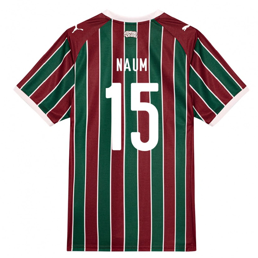Danxen Męski Jonas Naum #15 Zielony Burgundia Biały Domowa Koszulka 2026/27 Koszulki Klubowe